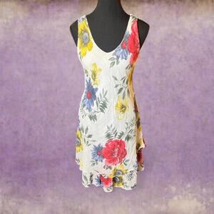 Floral print 100 cotton dress